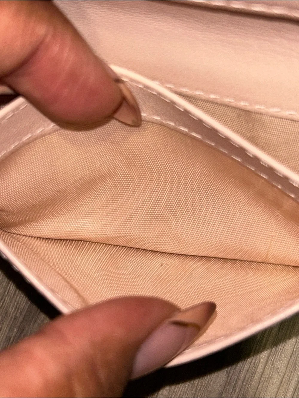 Dior Pink Quilted‎ Cannage Leather Snap Card Holder Wallet